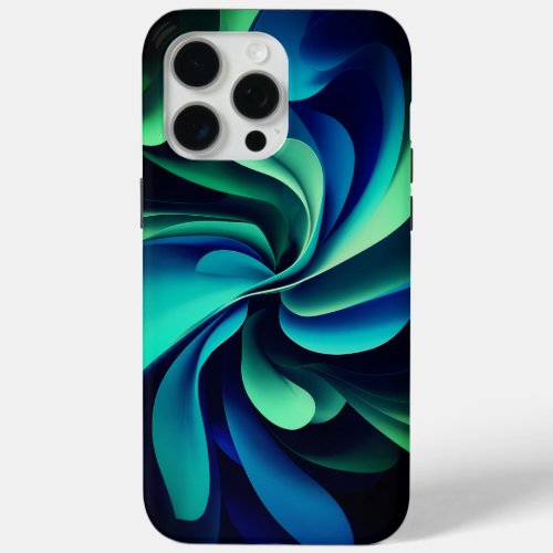 A Symphony of Blues and Greens iPhone 15 Pro Max Case