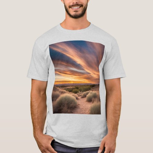 A Symphony of Colors Dancing Hues in the Sky T_S T_Shirt