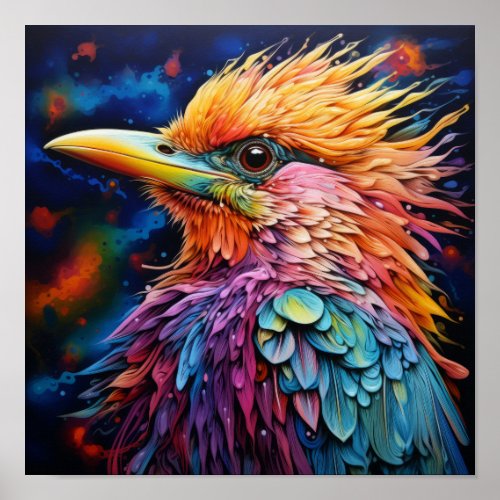 A Symphony of Hues: Vibrant Avian Beauty Poster