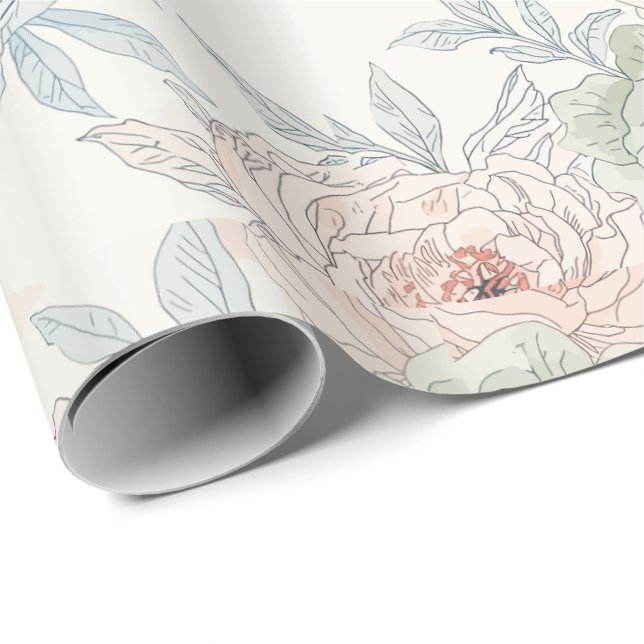 A symphony of song and petals pattern wrapping paper (Roll Corner)