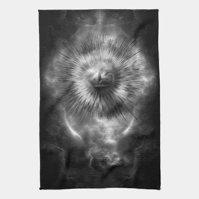 A-Synchronous Ethereal Clouds Kitchen Towel (Vertical)