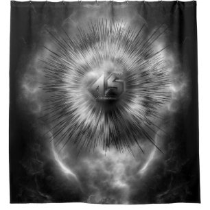 A-Synchronous Ethereal Clouds Shower Curtain