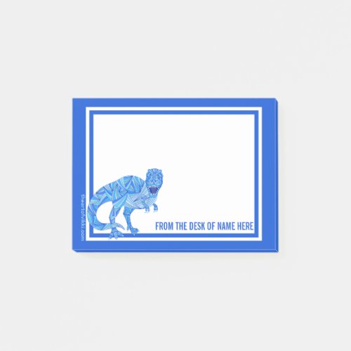 A T_Rex Colorful Dinosaur Prehistoric Animal Post_it Notes