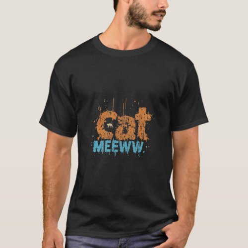 a t_shirt design with the text cat mewwww 