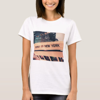 A T-shirt designed with the Spirit of New York