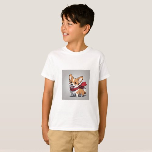A T_shirt with Cute dog Photo