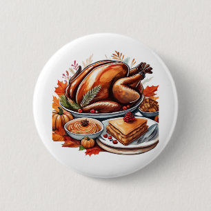 A Table Full of Gratitude Classic T-Shirt Button