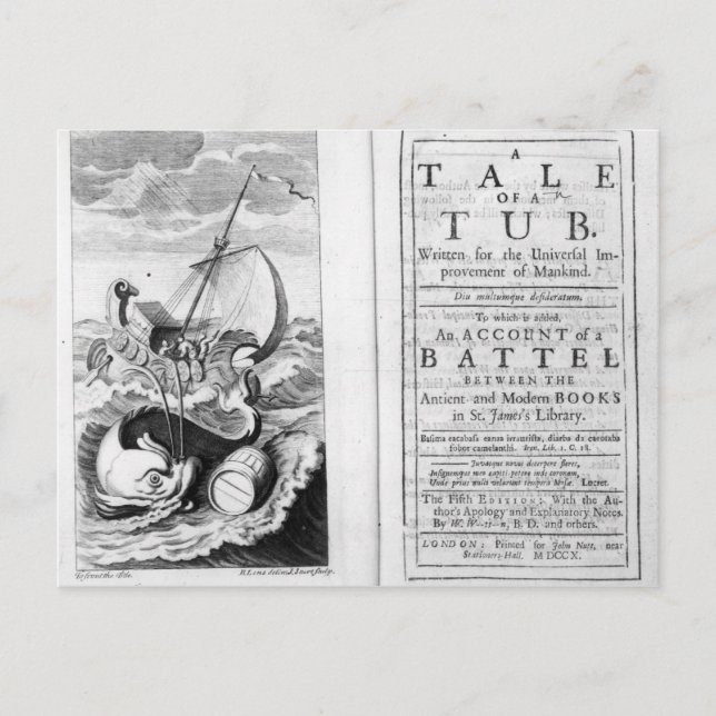 'A Tale of a Tub' Postcard (Front)