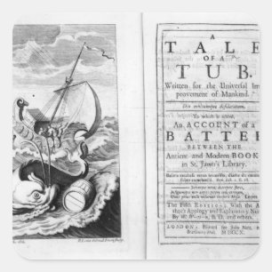'A Tale of a Tub' Square Sticker