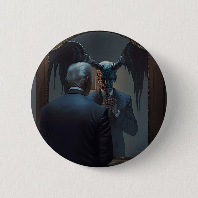 A Tale of Two Joes: Joe Biden Meets His Alter Ego  Button (Front)