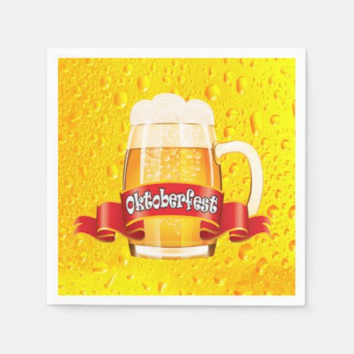 A Tall One Oktoberfest Party Paper Napkins