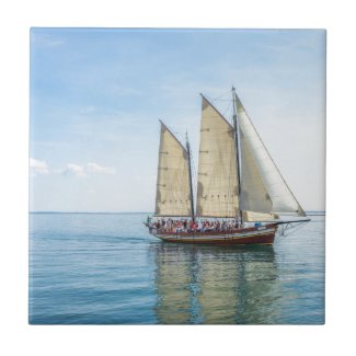 A Tall Ship Ceramic Tile