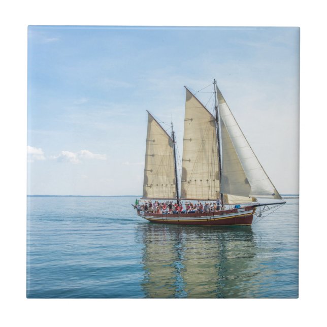 A Tall Ship Ceramic Tile (Front)