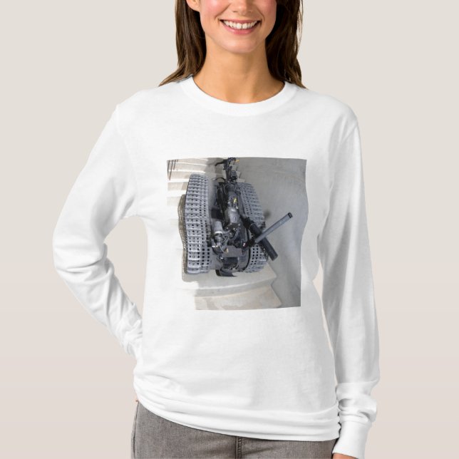 A Talon 3B robot unit climbing a flight of stai T-Shirt (Front)