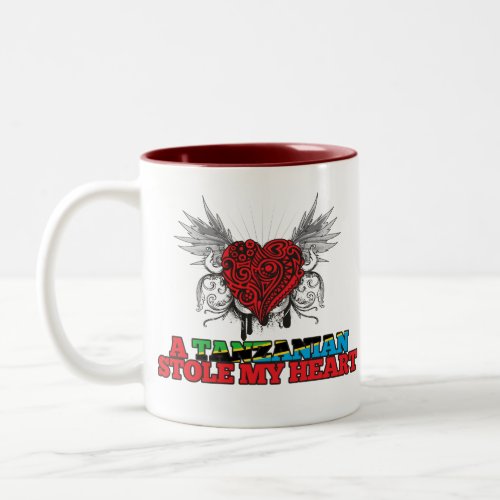 A Tanzanian Stole my Heart Two_Tone Coffee Mug