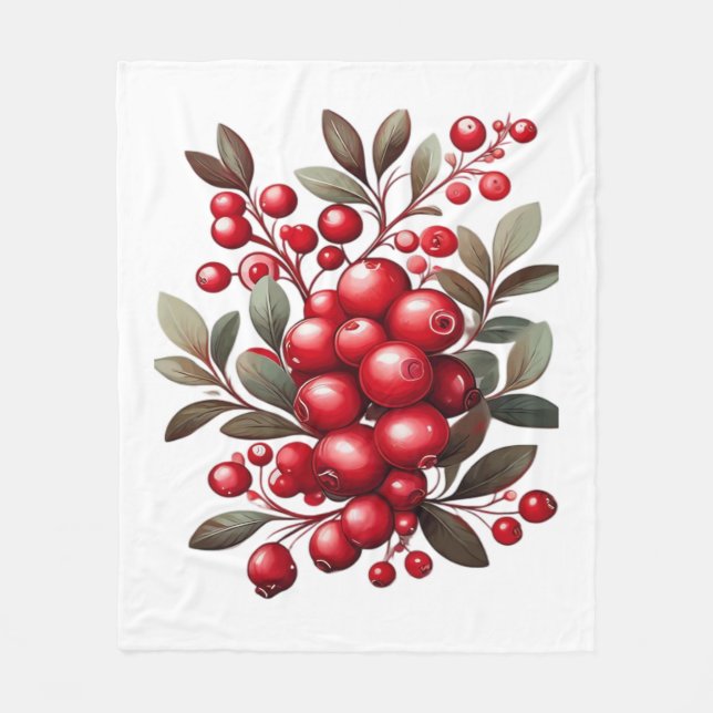 A Tart & Tasty Superfruit Classic T-Shirt Fleece Blanket (Front)