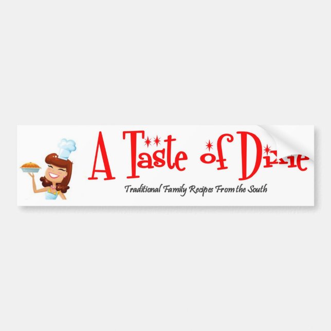A Taste of Dixie Bumper Sticker (Front)