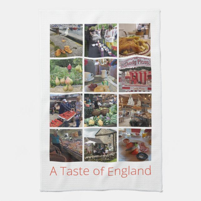 A Taste of England Kitchen Towel (Vertical)