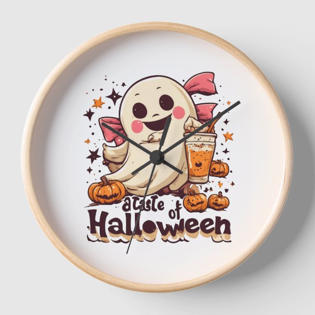 A Taste of Halloween  Clock (Front)