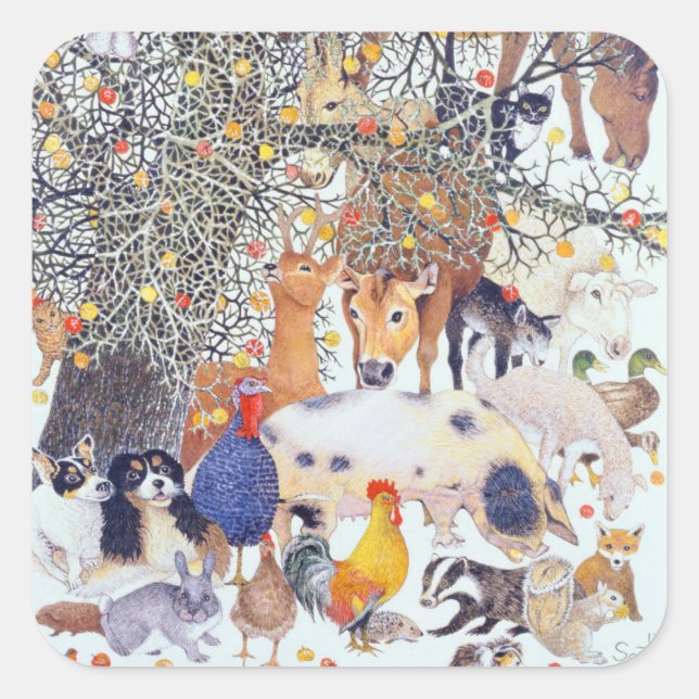 A Tasty Treat Square Sticker (Front)