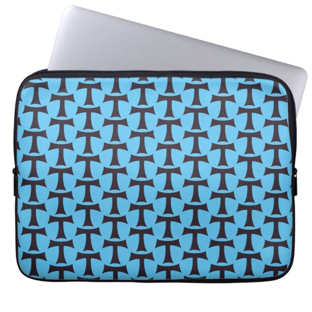A tau cross Saint Anthony cross Laptop Sleeve (Front)