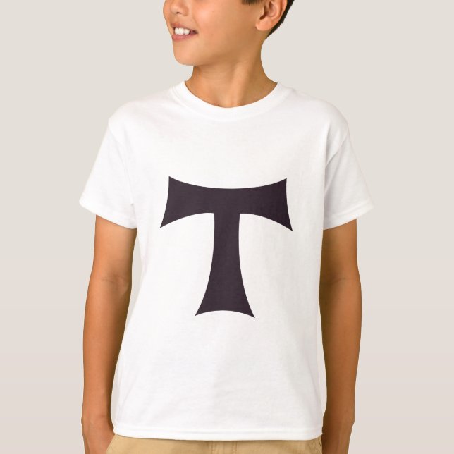 A tau cross Saint Anthony cross T-Shirt (Front)