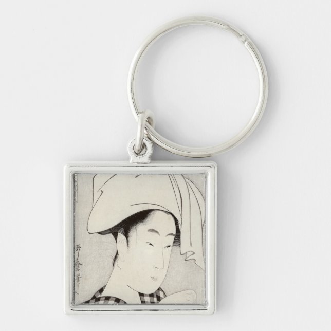 A tea-house in Ryogoku Keychain (Front)