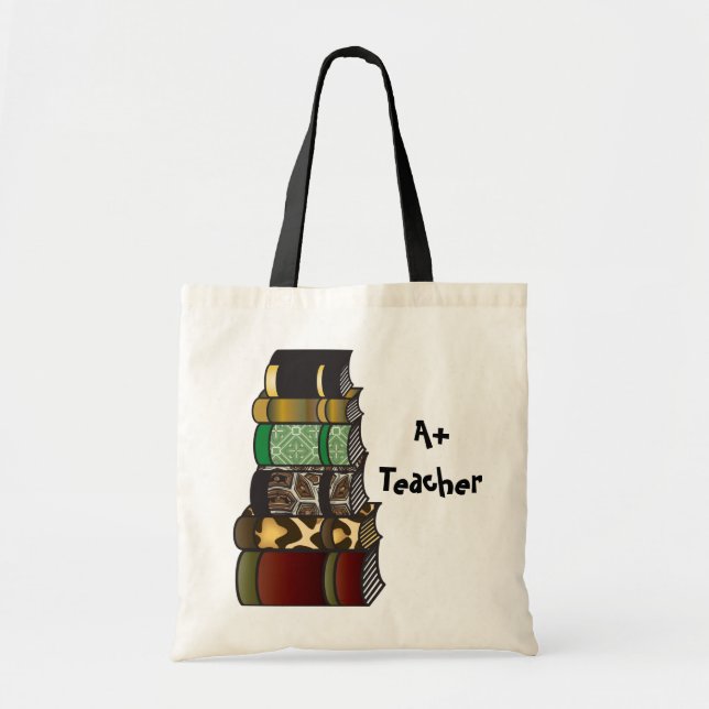 A+ Teacher Books Tote Bag (Front)