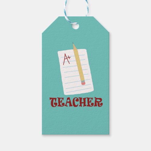 A Teacher Gift Tags