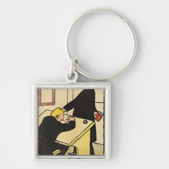 A teacher reprimands his pupil from Crimes Keychain (Front)