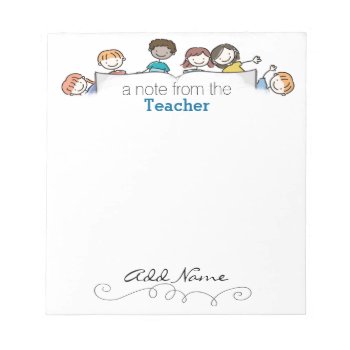 A Teacher's Custom Notepad by schoolpsychdesigns at Zazzle
