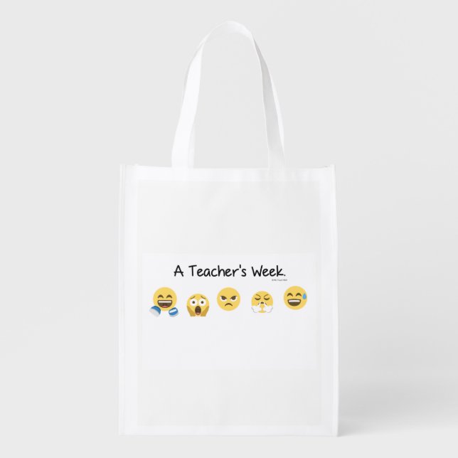 A Teacher's Week Reusable Bag (Front)