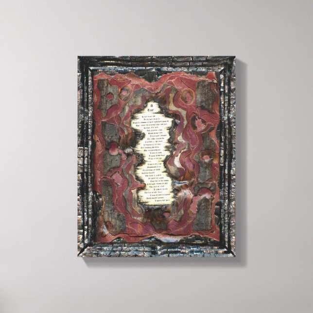 A Tear Canvas Print (Front)