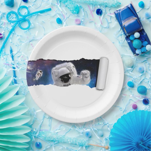 A Tear in Space - Astronaut Alien Encounter - Rip Paper Plates (Party)