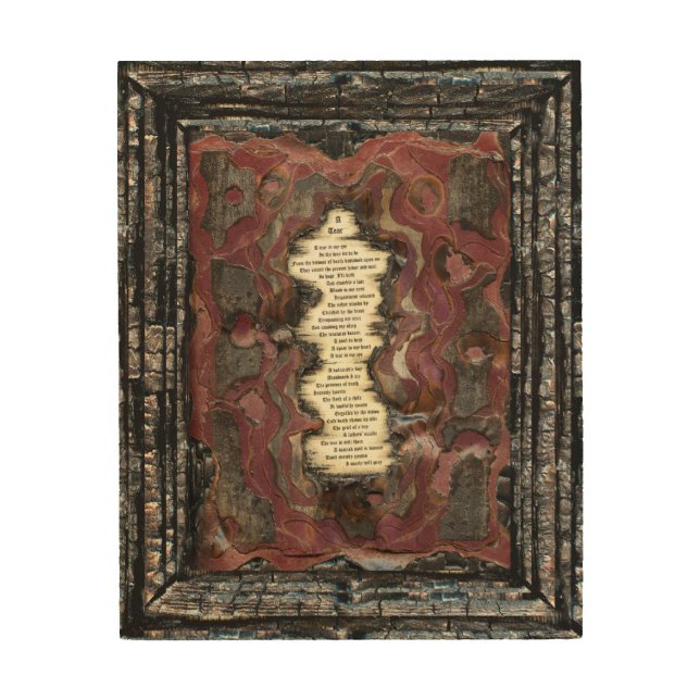 A Tear Wood Wall Art (Front)