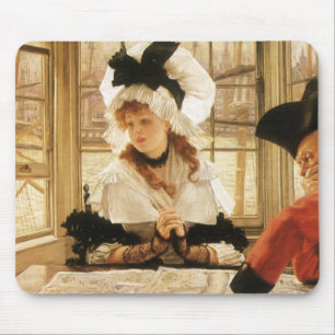 A Tedious Story by James Tissot, Vintage Fine Art Mouse Pad