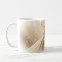 A Tender Dream Beside the Golden Clock Mug