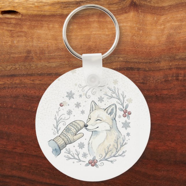 A Tender Winter Boop Keychain (Back)