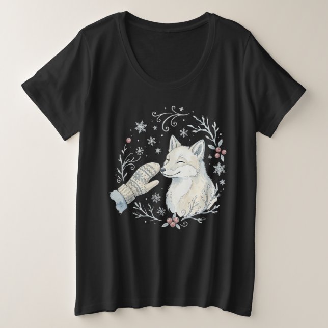 A Tender Winter Boop Plus Size T-Shirt (Design Front)