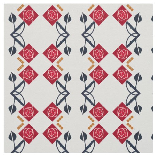 A Terrific Arts & Crafts Rose in the Mission Style Fabric