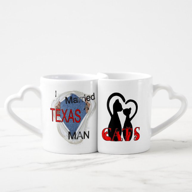 A Texas couple Coffee Mug Set (Front Nesting)