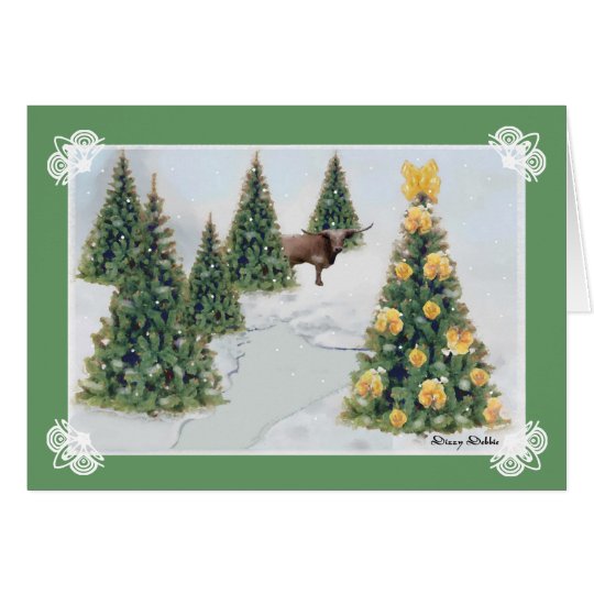 A Texas Winter Christmas Greeting Card