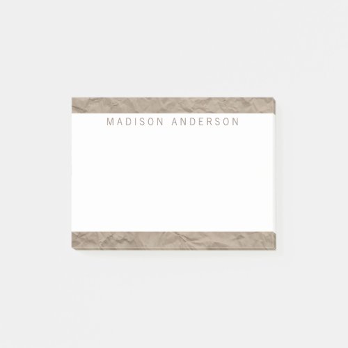 A Texture Paper  Minimalist Modern Personalized Post_it Notes