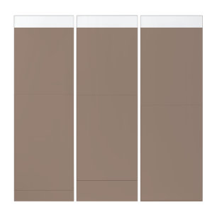 A textured background of various shades of brown, triptych
