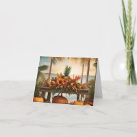 A Thanksgiving Feast in a Tropical Setting