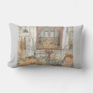 A Thanksgiving Tableau, Scandinavia Style Lumbar Pillow