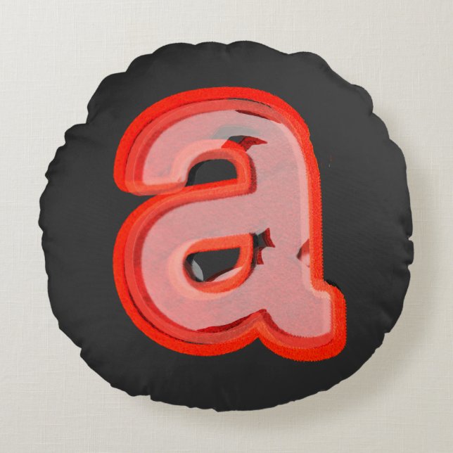 "a" $THCBand Round Pillow (Front)
