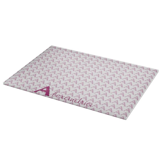 A - The Falck Alphabet (Pink) Cutting Board (Corner)