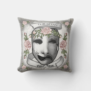A Thespian Actor Masks Throw Pillow