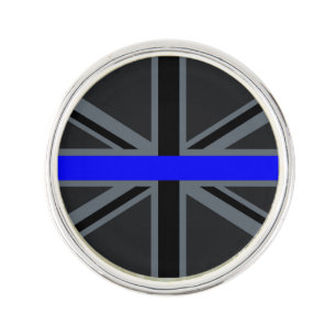 A Thin Blue Line Union Jack Pin